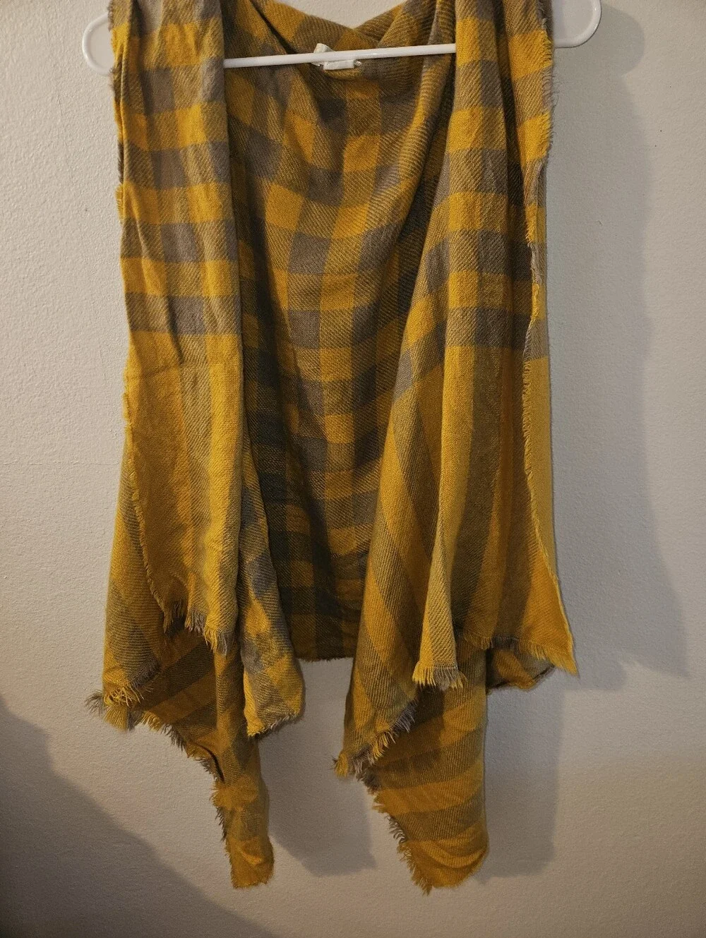Vintage Womans Plaid Vest One Size
